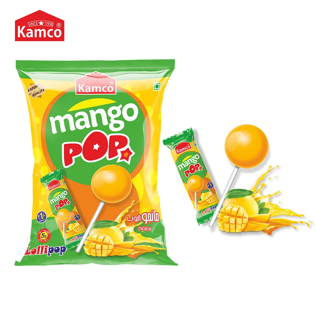 Export Quality Mango Pop Mango Flavored Lollipop