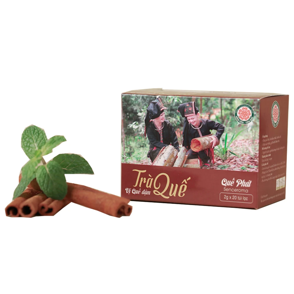 
 Традиционный Травяной чай со вкусом корицы, полезные напитки Que Phat, сильный ароматизатор корицы и без сахара x 2 г x 20 чайных пакетиков  