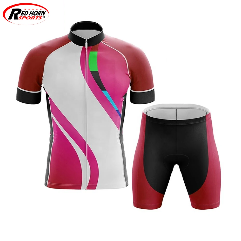 High Quality Rose Gold With Cycling  Sets custom Logo & colors high quality custom made best cycling suits