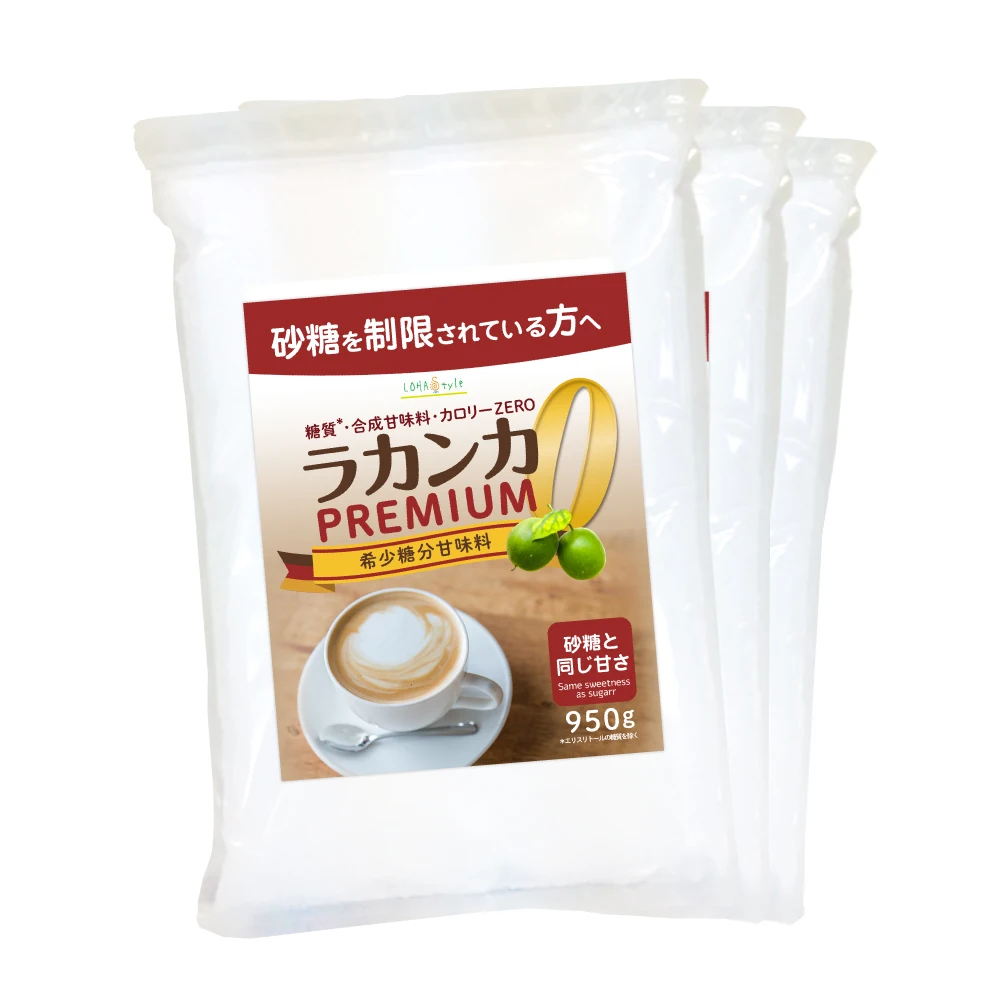 Zero-calorie Natural sweetener powder Lakanka extract Erythritol blend made in Japan