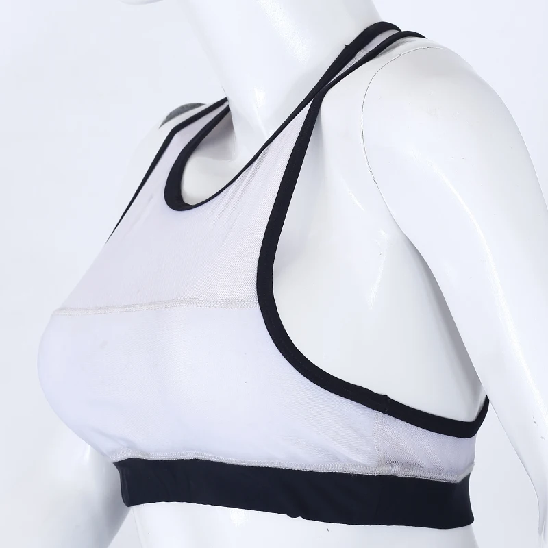 Top Wholesale White And Black Custom Made High Quality Quick Dry Sports Bra For Women
