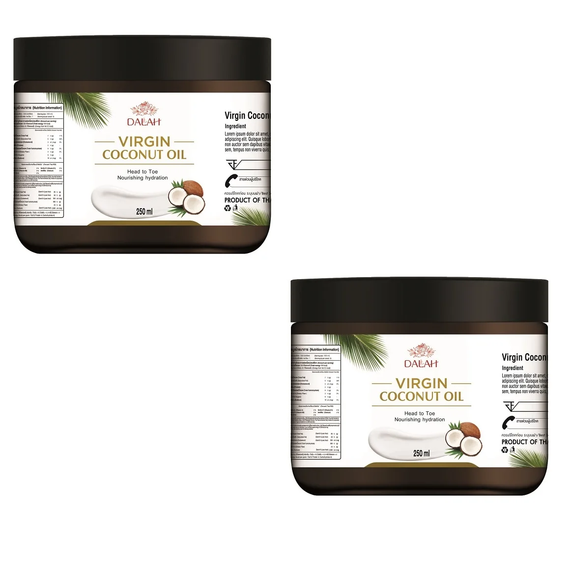 100% натуральное кокосовое масло пищевое холоднопрессованное для питательной кожи