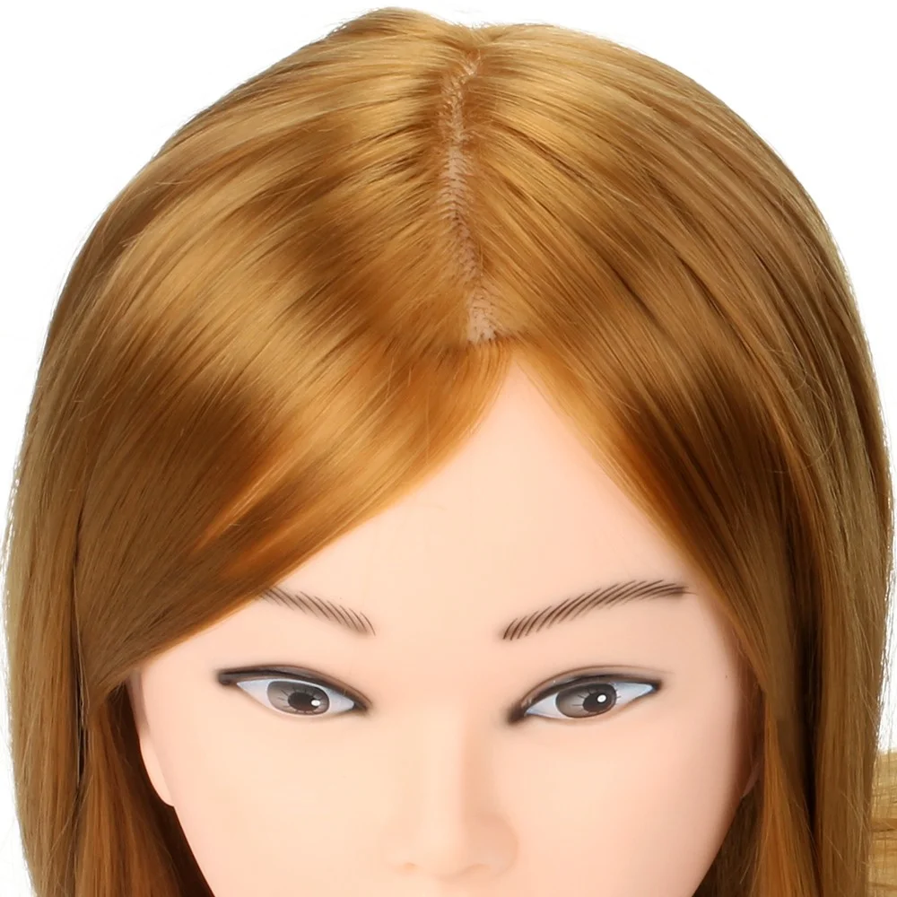 mannequin with human hair training heads doll cosmetology mannequins vendido hair dummy with stand