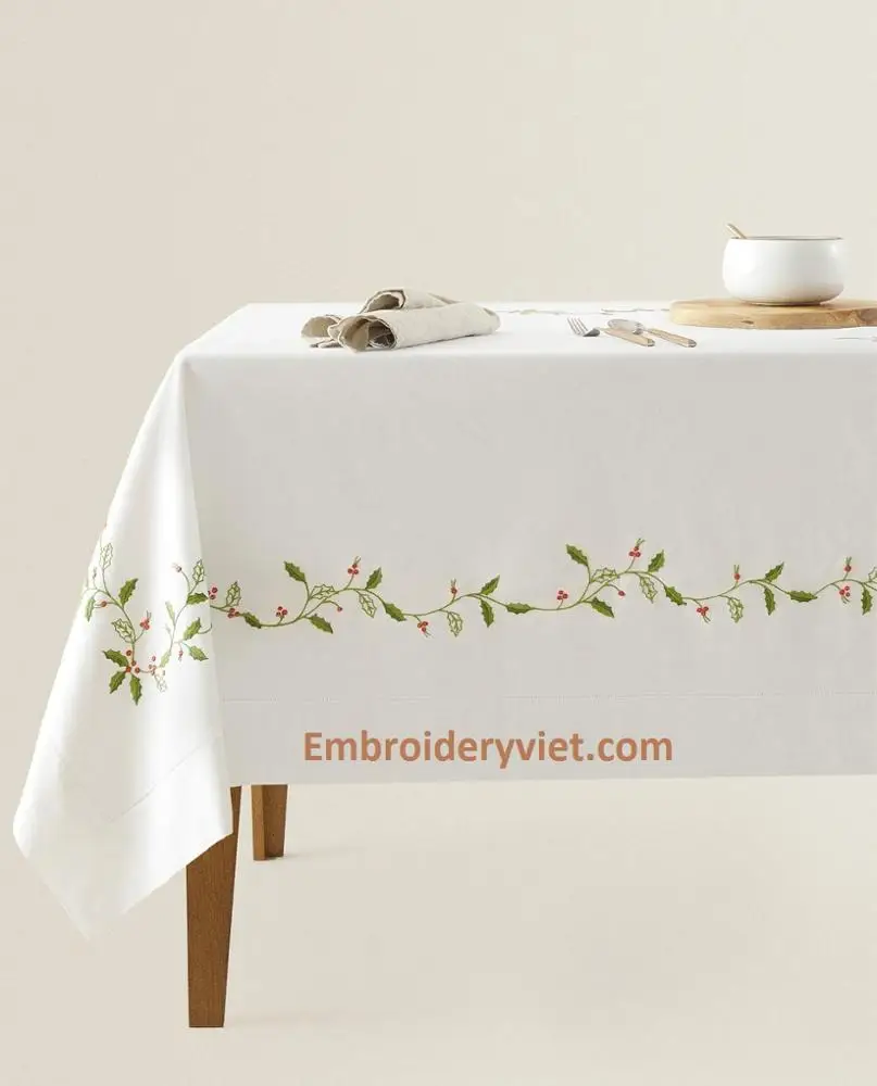 Hand Embroidered Table Cloth
