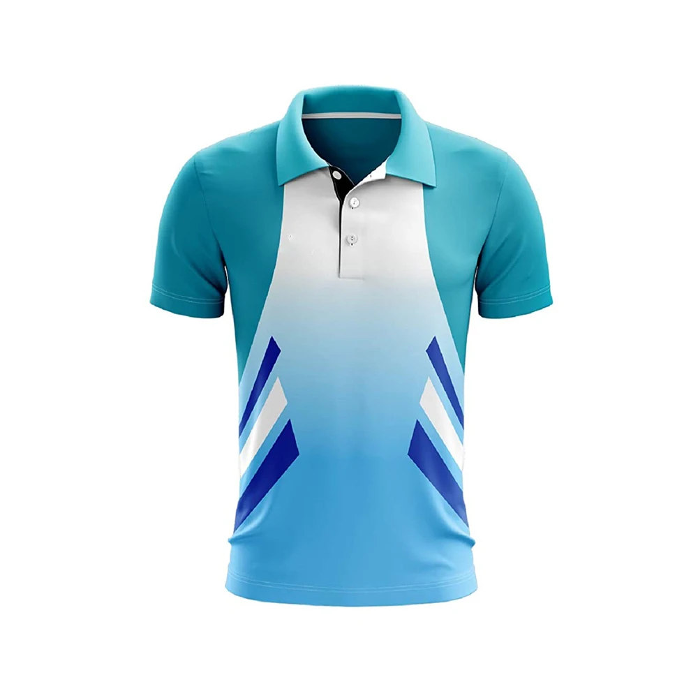 New fashion design 100% polyester cotton custom sports t shirt designs cricket team jersey/cricket jersey pattern