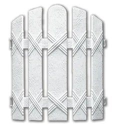 Malaysia Best Selling Fence Garden White Biodegradable Plastic Decorative Garden Fences