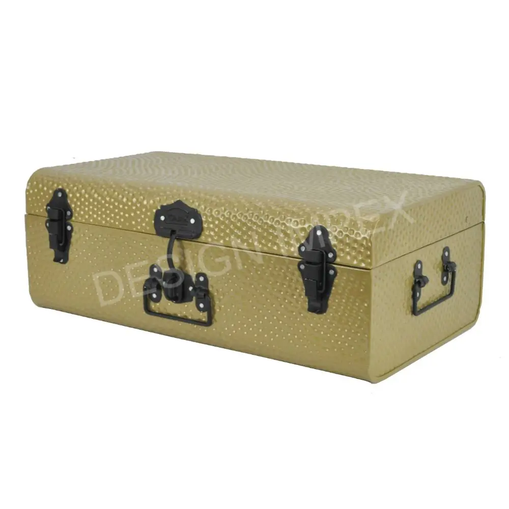 Wholesale Supply Elegant Trunk Box Set of Three Multifunctional Useful Metal Trunk Box And Cases At Reasonable Price