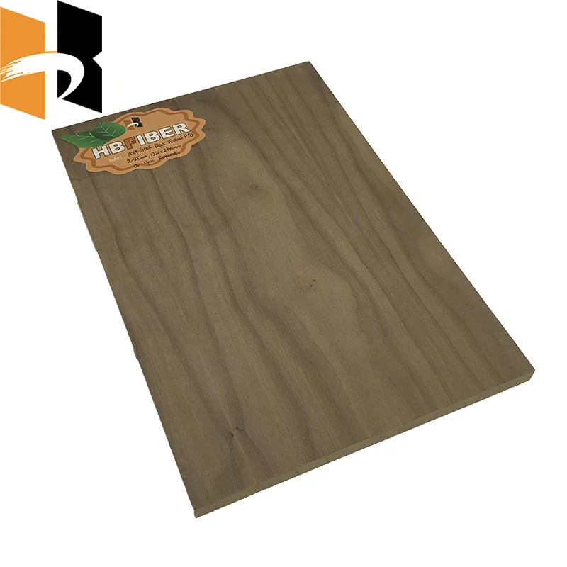 18mm Decorative Natural Teak Walnut Wood Overlay Veneered MDF Panels