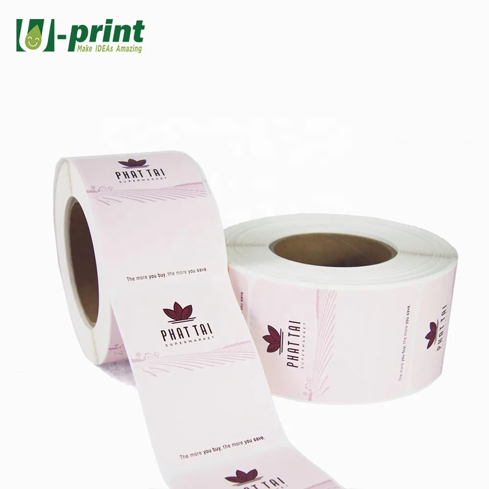small packaging labels package personalised screen print logo round paper printable label stickers custom stickers