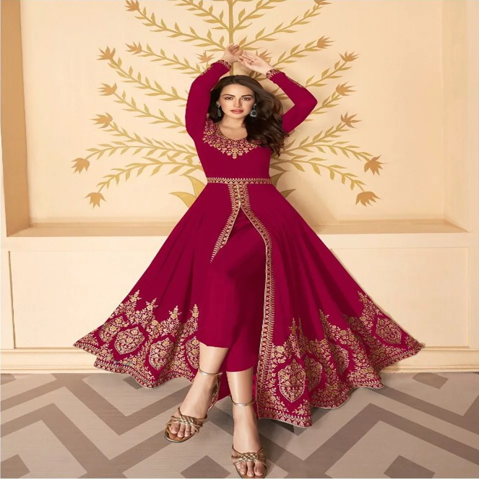 indian designer Fox embroidery Georgette salwar suit with dupatta for women exclusive collection 2023