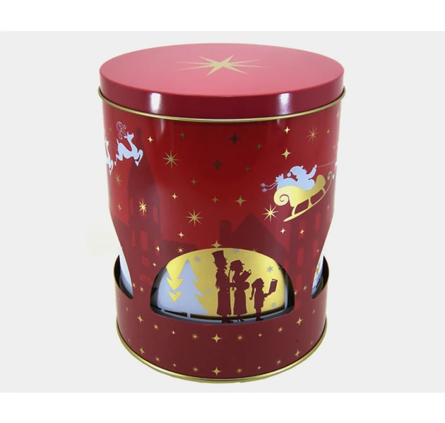 
Factory price wholesale Drum metal tin box for toys and stationery Drum shape metal can 