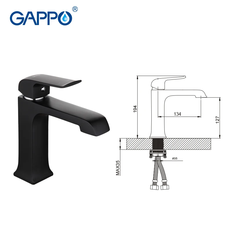
Hot and Cold Water Wash Brass Basin Tap Faucet 