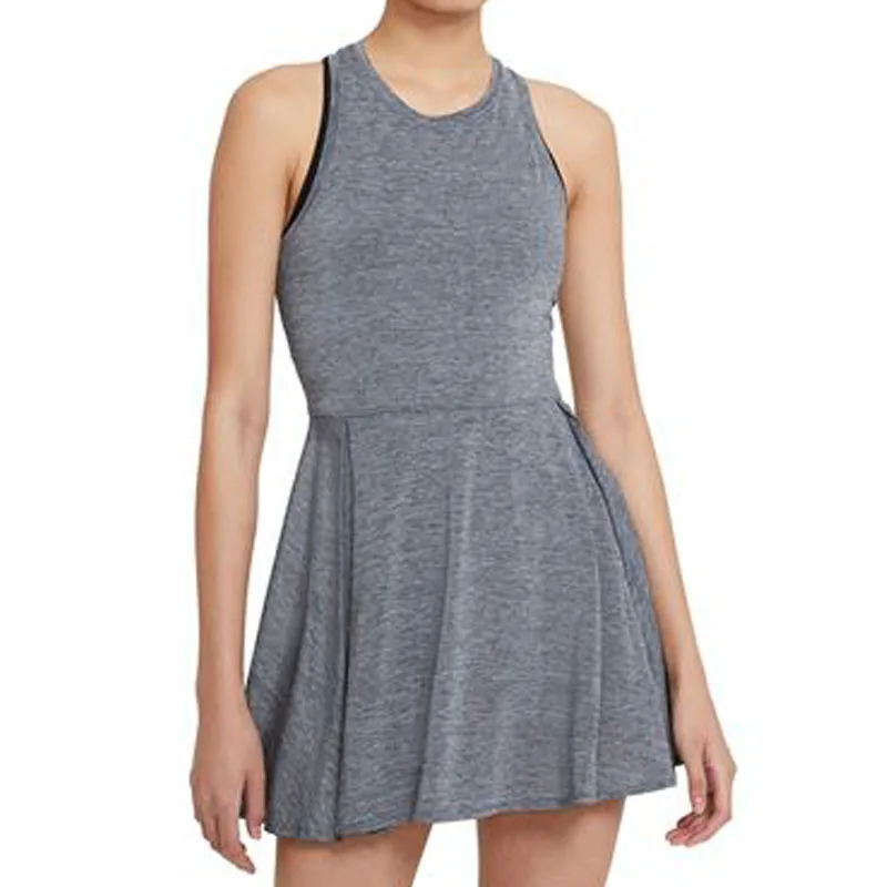 Tennis Sports Wear Skirts Custom Design Stretchable Quick Dry Fabrics One Piece Women Tennis Dress