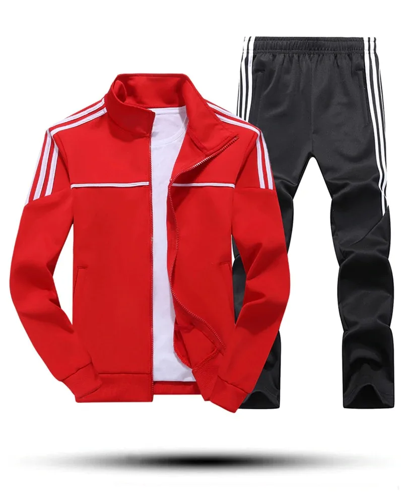 Custom Mens Two Piece Set Tracksuit wholesale Sports Cotton Tracksuits
