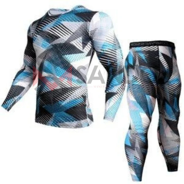 Wholesale High Quality Mens Gym mma rash guard with Custom Logo Design Elastic Waist pants rash guard for men