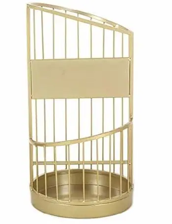 Handicraft Outdoor Umbrella Stand Holder Gold Color Table Top Metal Umbrella Stand Home Decorative Handmade Umbrella Holder