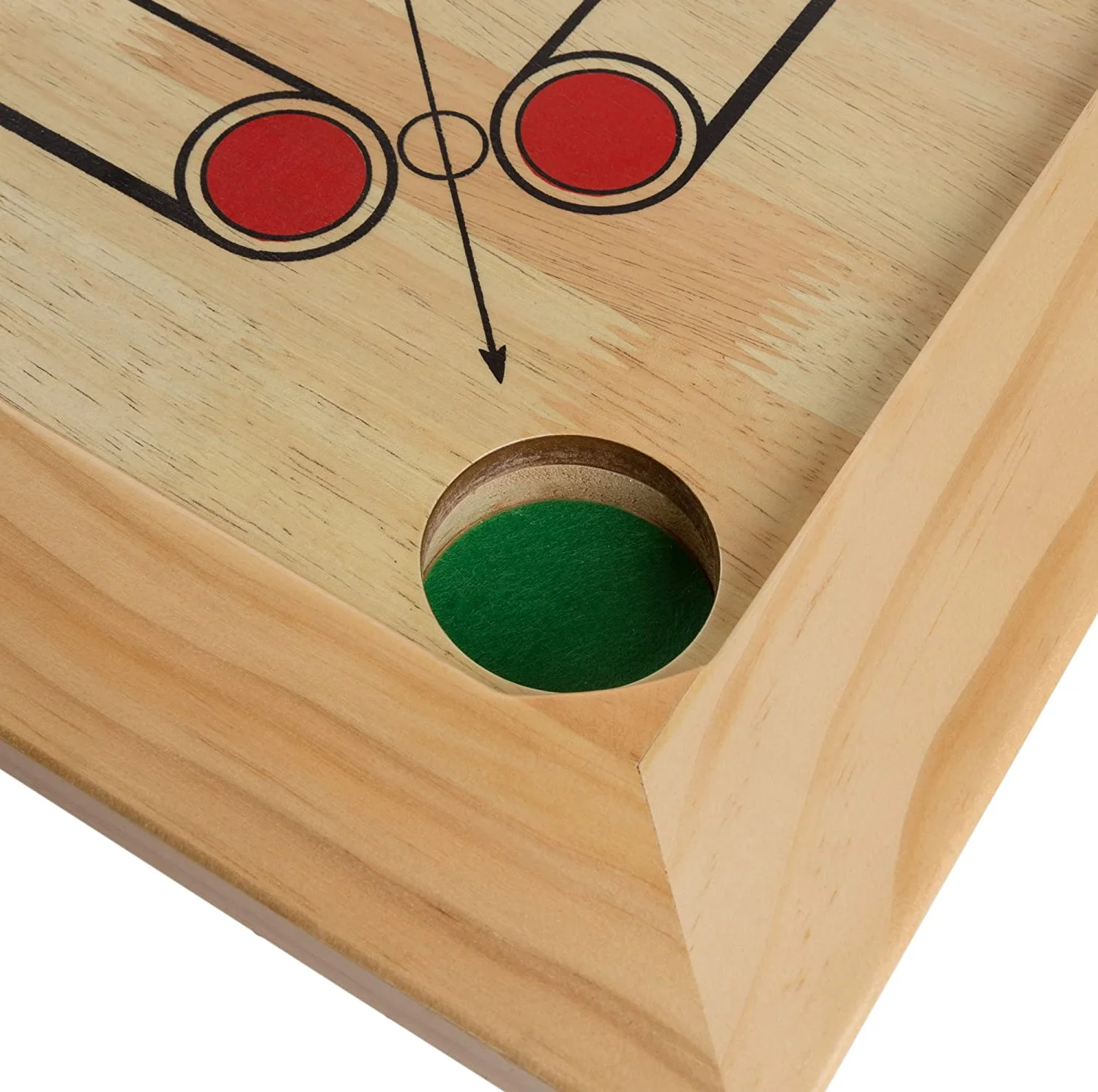 high quality wooden carrom board with game coin and striker indoor game for adults and kids to play at home