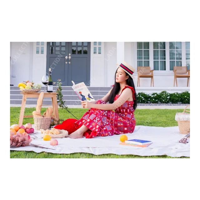 Best Seller Thai Casual Womens Dresses Premium Products Hand Made By Lada Lanna Collection 013