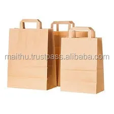 Quality Carrier Paper Bag With Flat Handle