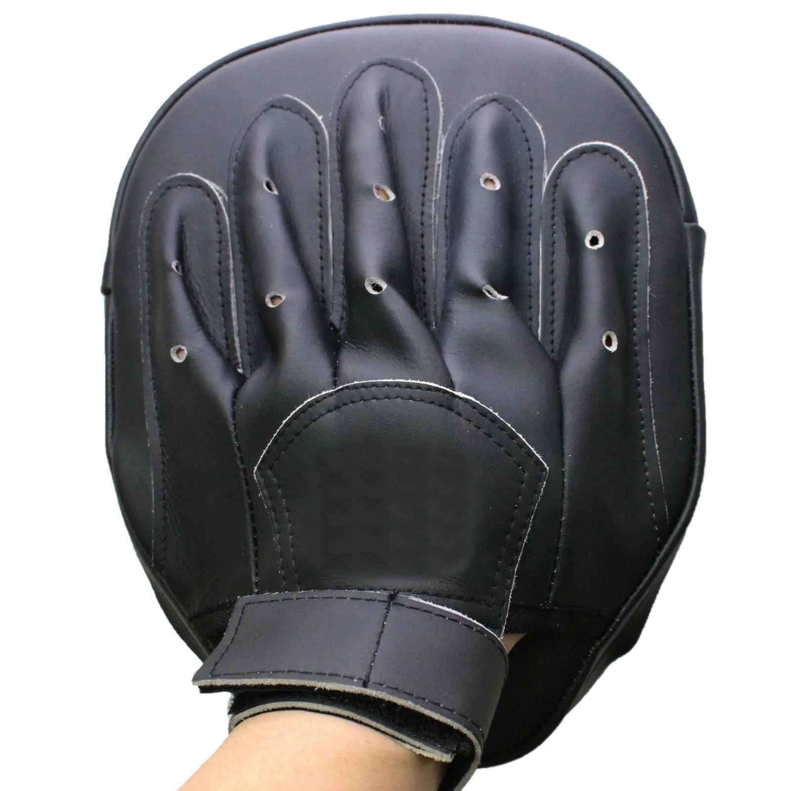 Wholesale Custom made leather durable curved kick Focus Pads ,Hook & Jab Mitts Punching Kick Boxing Muay Thai Martial Arts