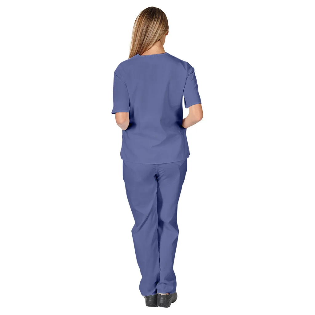 Wholesale High Quality Short Sleeve Clothes Nursing Uniform Health Beauty Work Wear Doctor Medical Clothes Scrubs