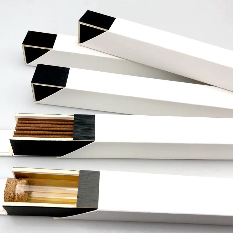 eco friendly custom kraft paper package box memory incense stick packaging  box