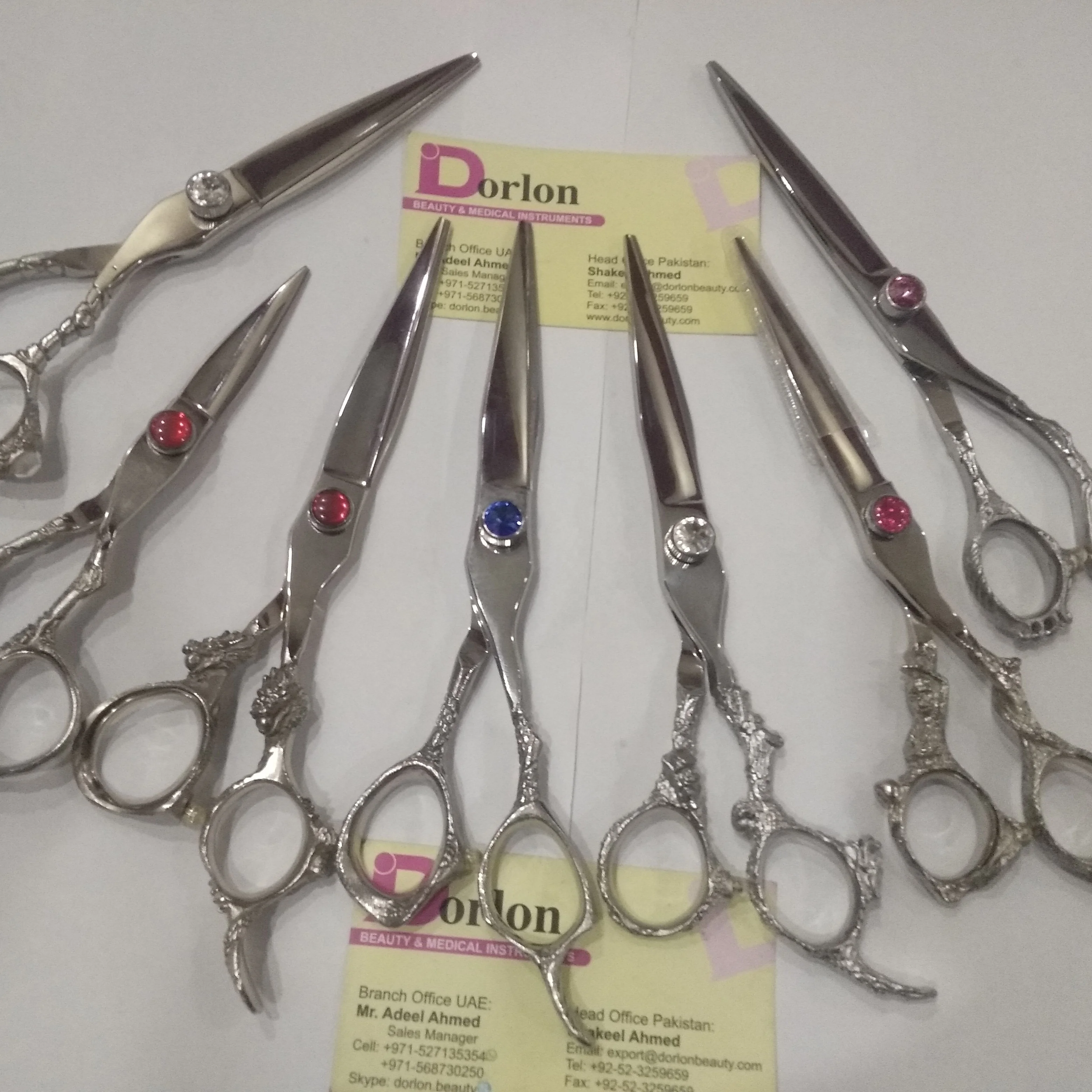 Wholesale Mirror Polished Dragon Handle Fancy Barber Scissors Scissor Sharp Blade Hair Cutting Scissors