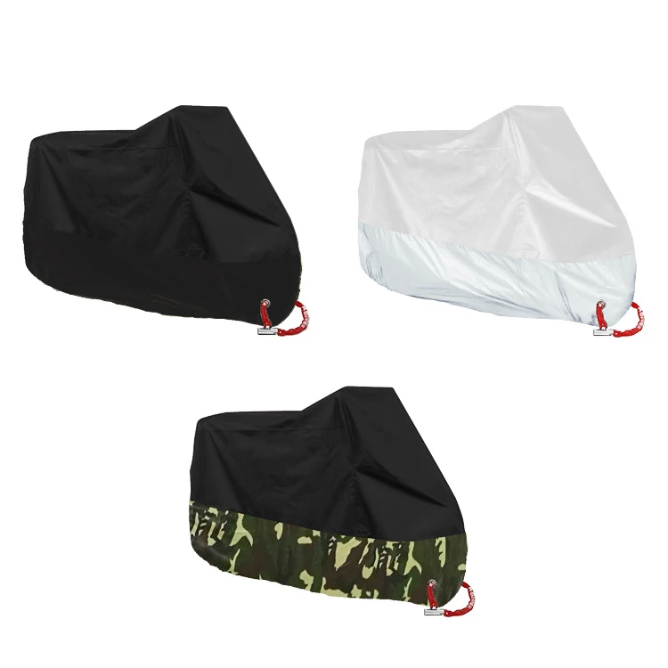 190T Oxford  with silver coating Bike Cover Waterproof for Bikes Dust-Proof Anti-UV Ripst covers with lock hole