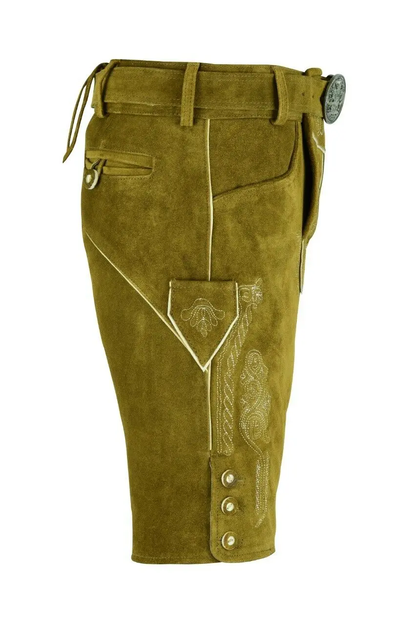 Баварские шорты lederhosen бриджи оливкового