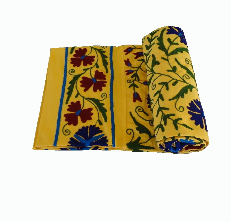 wholesale embroidery embroidered bedspread blanket bed cover wall hanging throw decorative art traditional royal bedspread