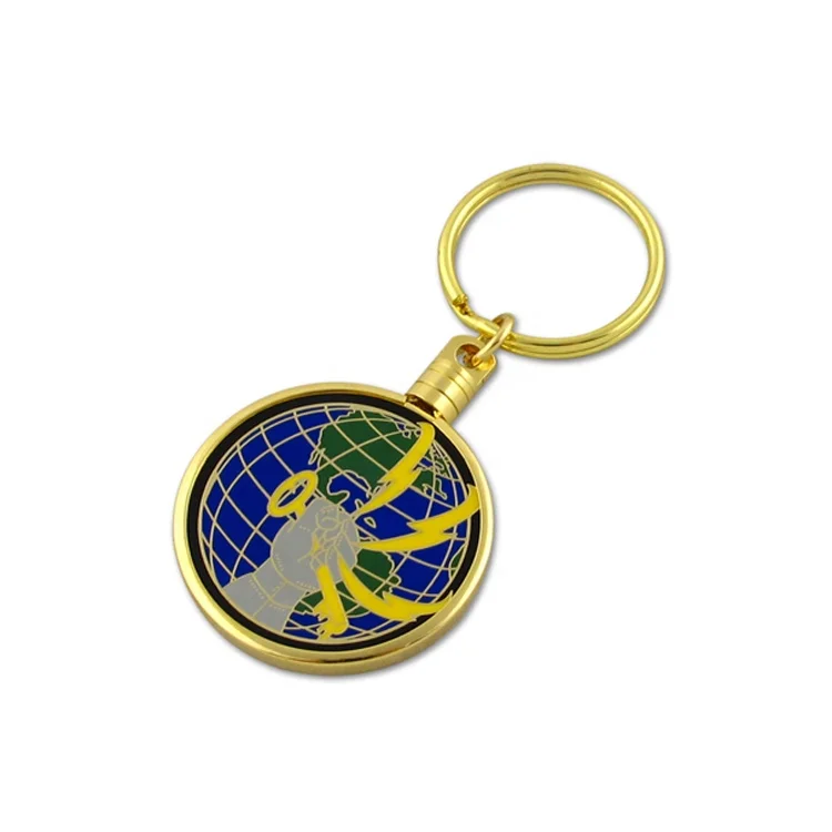 Рекламные пользовательские формы металлическая тележка монета держатель брелок