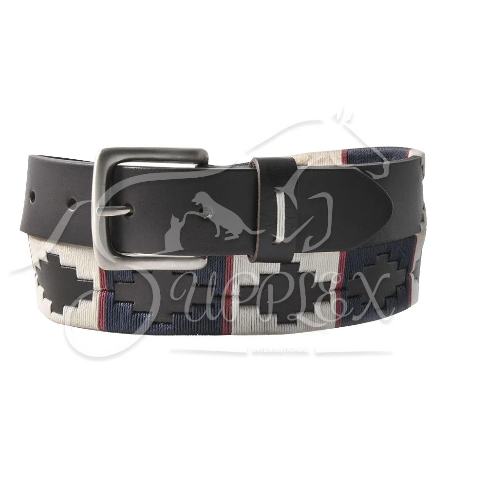 
 Unisex Western Leather Handmade Thread Polo Belt for Leather Belts Argentina  