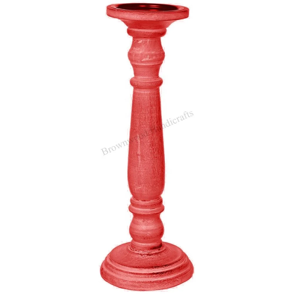 Wooden Carved Artistic Style Candle Stand/Holder