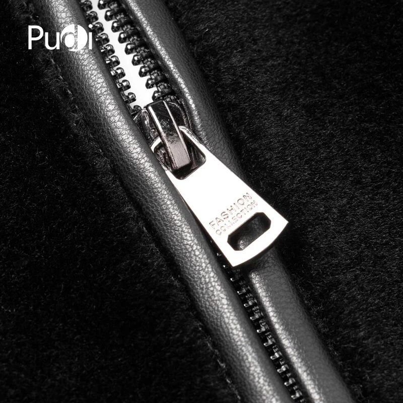 2020 Men new fashion 100% wool fur coat jackets solid mink fur collar fall winter casual outwear MT845