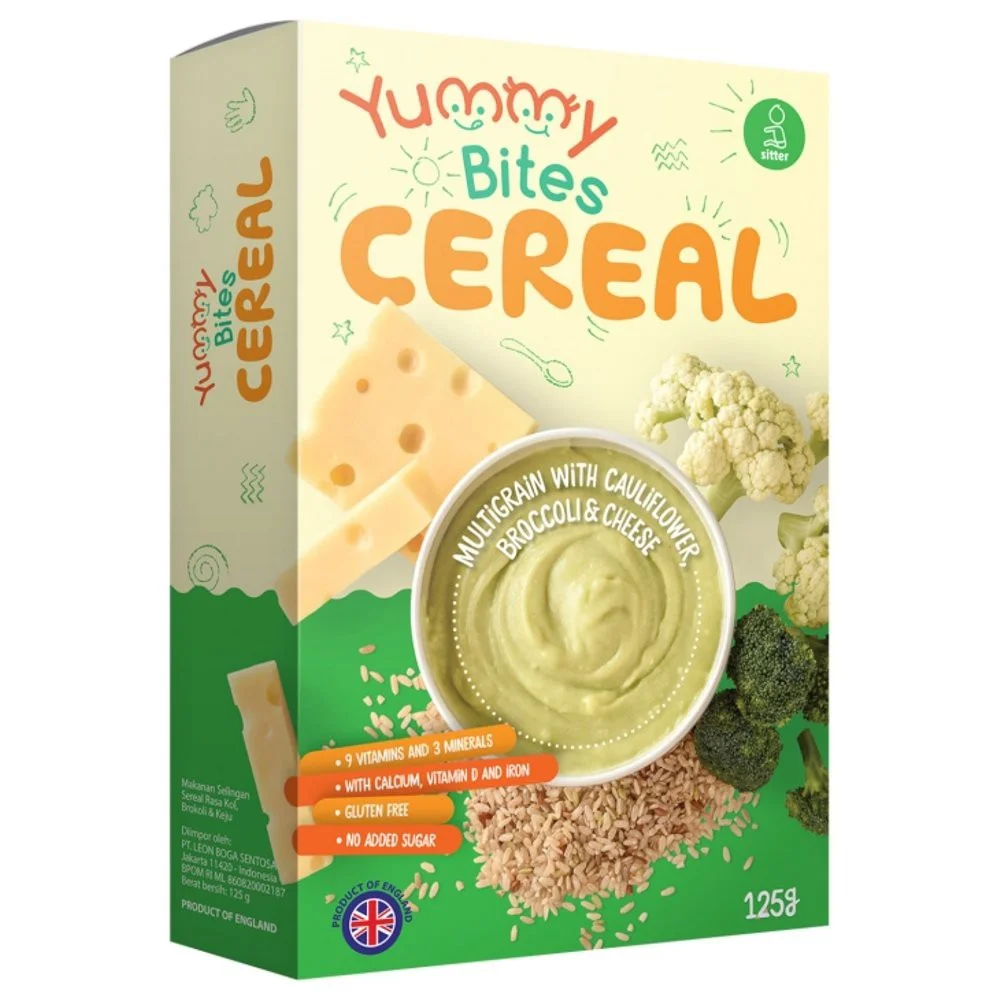 Yummy Bites Cereal Multigrain With Cauliflower, Broccolli & Cheese 125gr