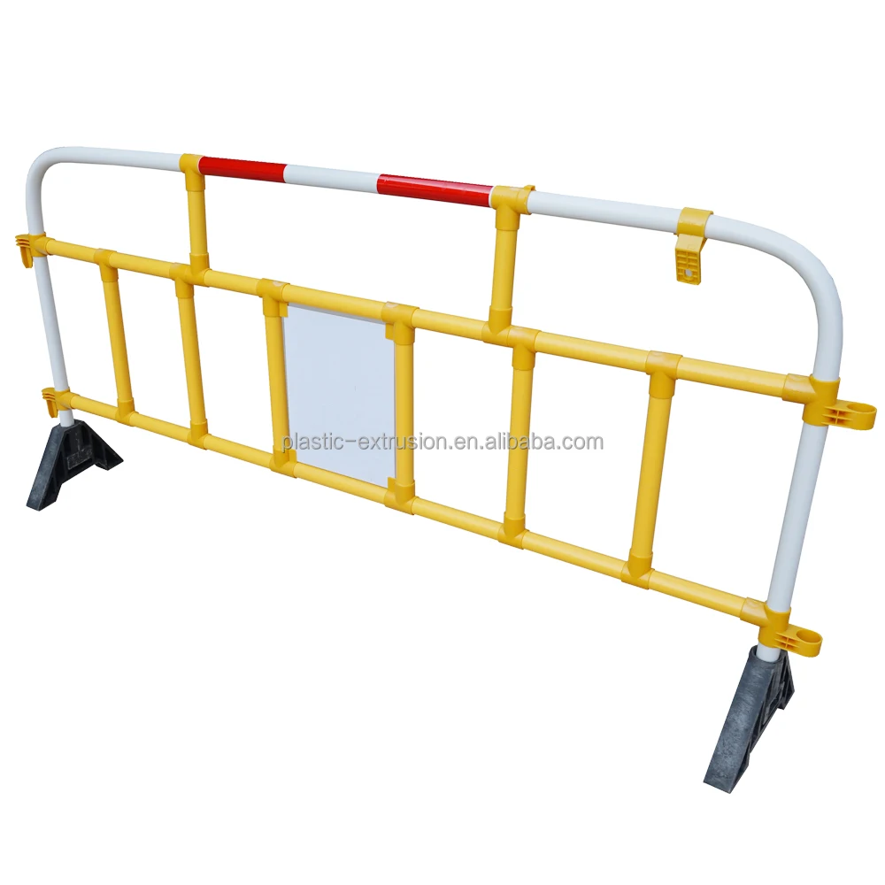 crowd control barrier cost- effective retail road plastic barriers made by pvc plastic material for road traffic safety