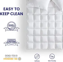 Mattress Pad Cover Cooling Cotton Top Overfilled Extra Thick Soft Down Alternative Topper Quilted Pillow Top Upto 21 inch Deep