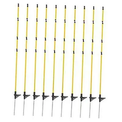 Металлический столб забора электрический из стекловолокна