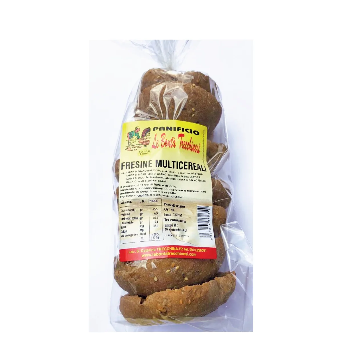 Top Quality Craft Products Italian Snacks Multigrain Fresine 200g Baking in Wood Oven - Crispy Bread - Handmade Production -