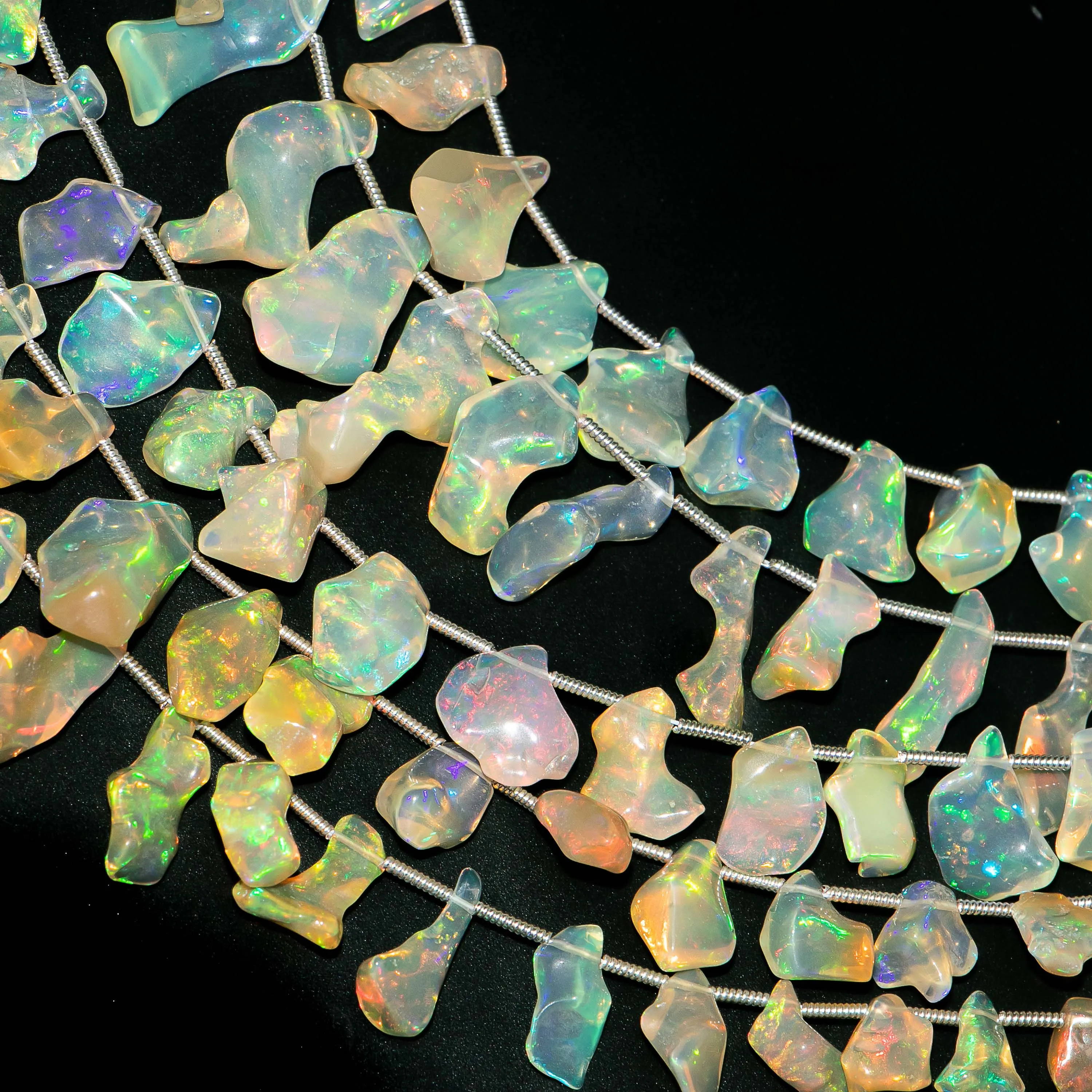 Необычные эфиопские опалы необычной формы бусины-nuggets опал неровной драгоценные бусины