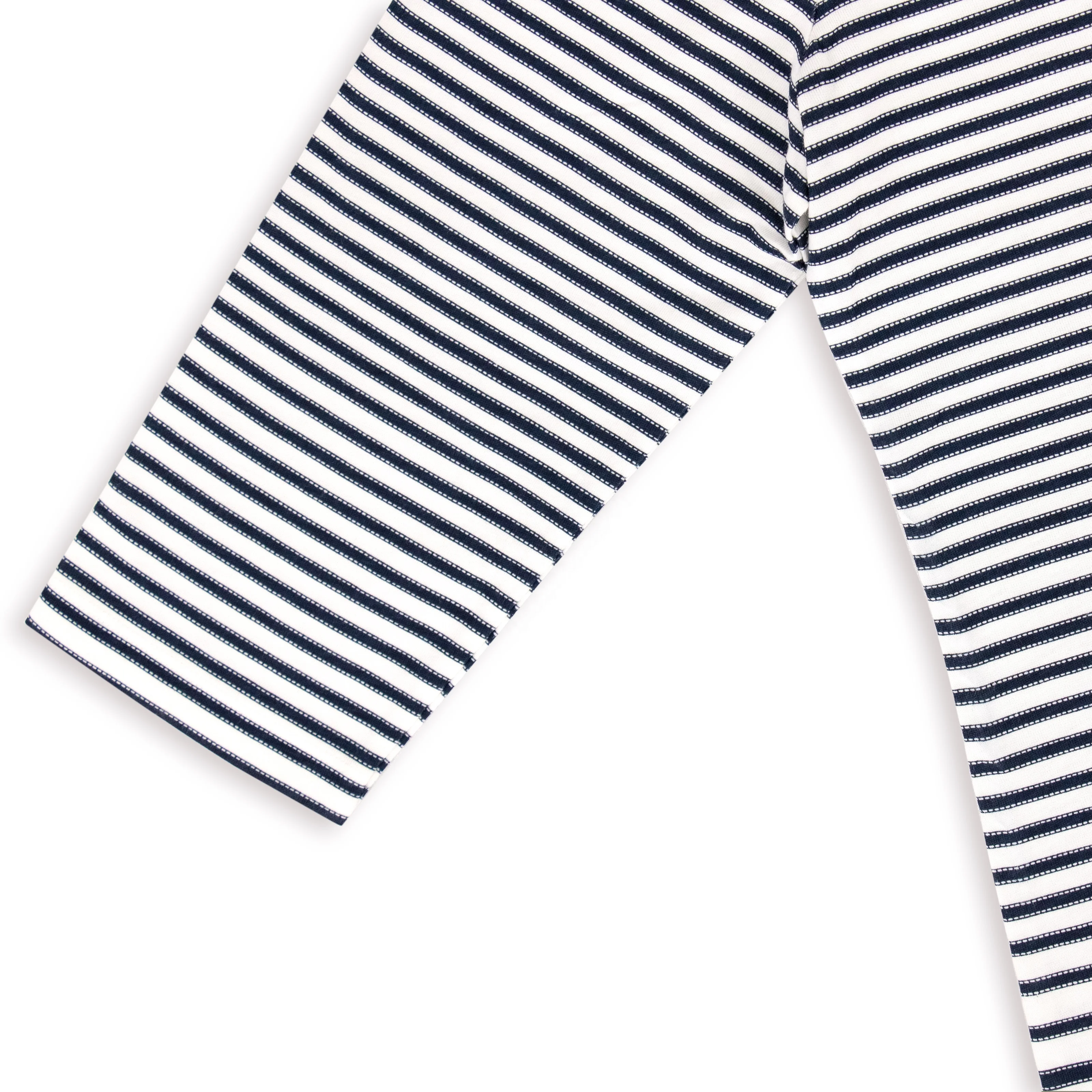 American New Fashion Design Cotton Long Sleeve OEM Custom Oversized Black Strips Print Tshirts for Women