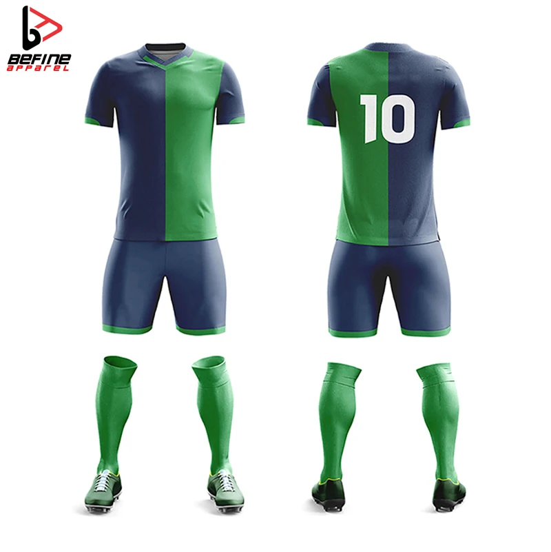 Football Kits Full Set Team Club Soccer Boys Uniforms High Quality Sublimated Soccer Wear Kit Jerseys For Men 2024