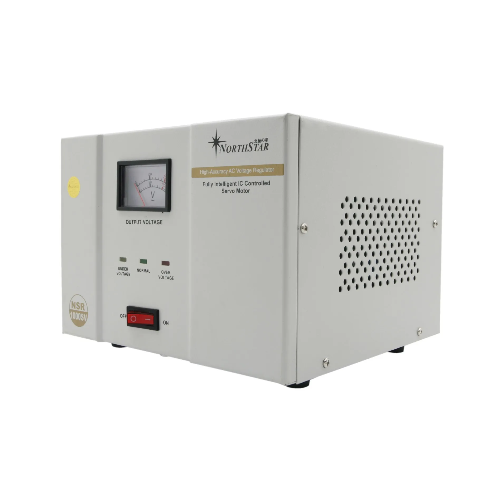Northstar NSR-1000SV Automatic Voltage Regulator Analog Servo Motor Type/Stabilizer 1000 Watts AVR Analog Display