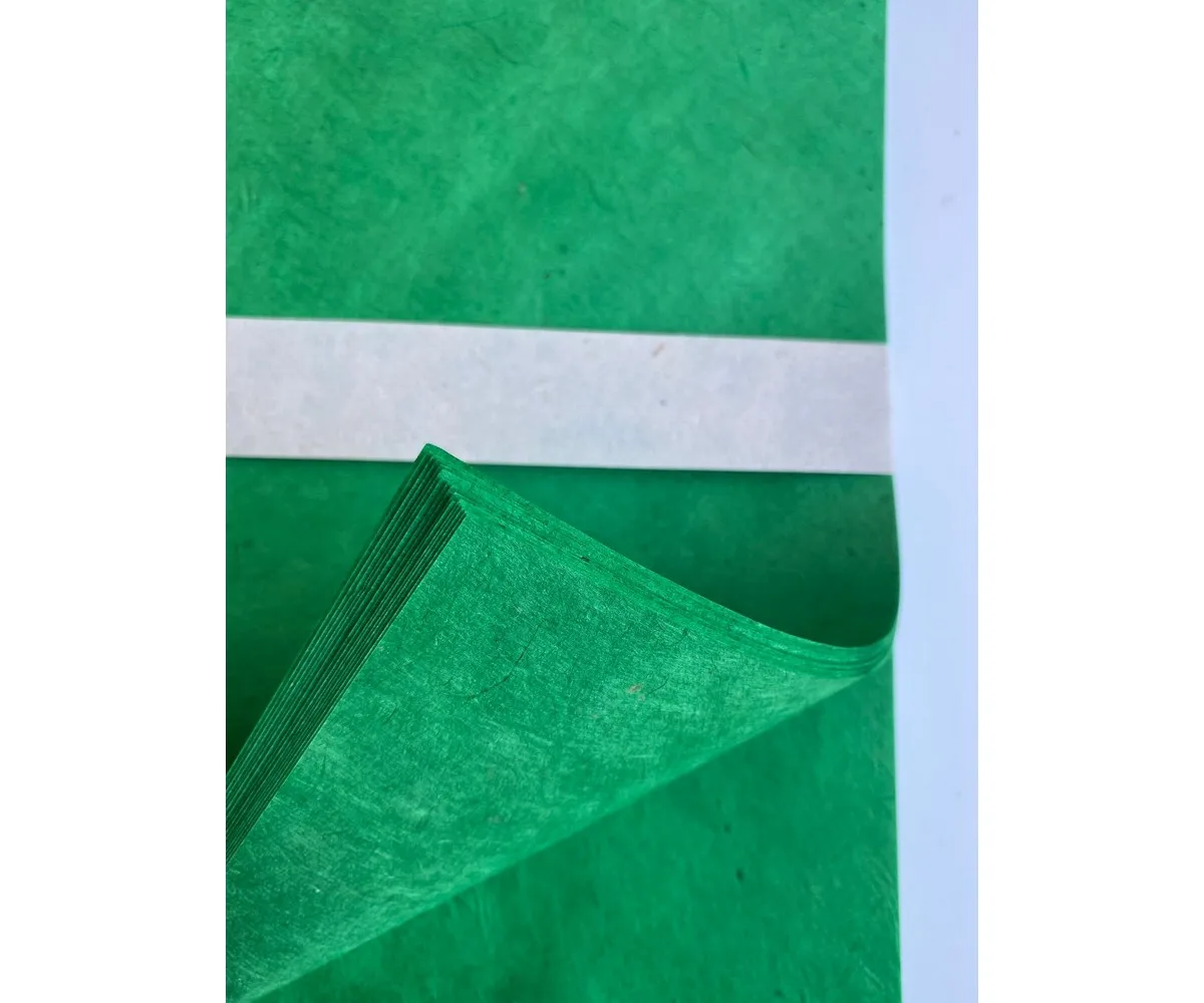 Traditional Handmade Mulberry Paper Plain Natural White Single Layer