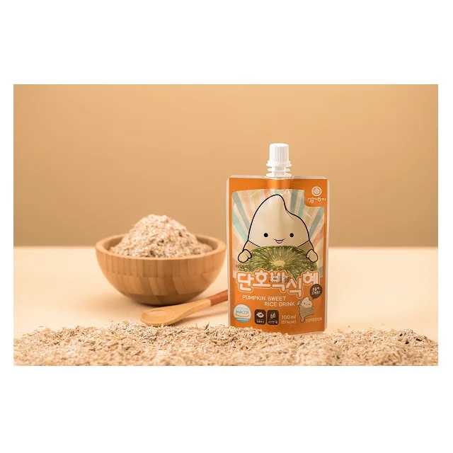 Portable pouch type Korean authentic traditional beverage Mimi Sweet Pumpkin Sikhye made in Korea safe food product