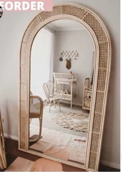 Настенная декоративная деревянная винтажная барочная рама для зеркала в раме