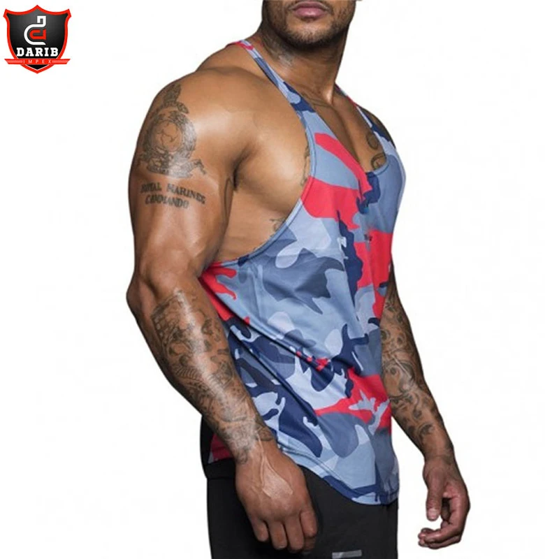 Новое поступление мужская летняя майка камуфляжная с сублимационной печатью спортивная Мужская