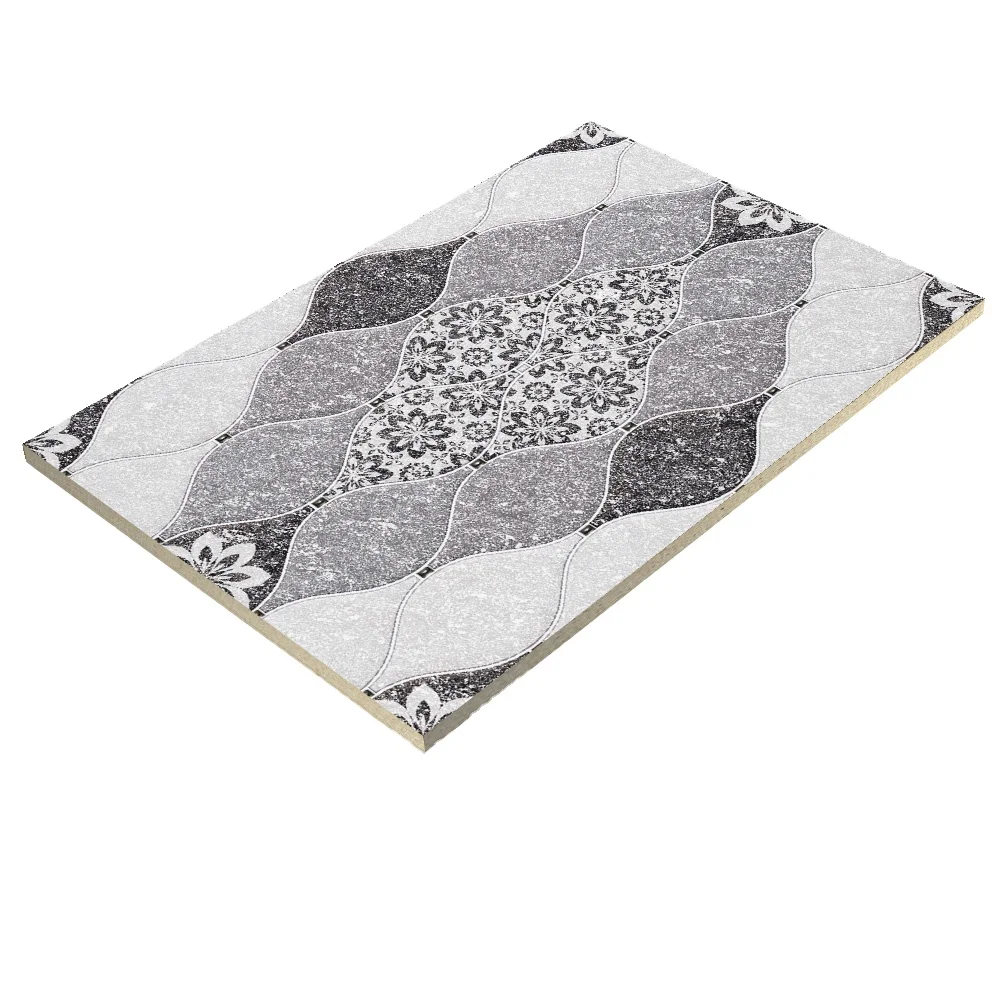 Great marble wall tiles black color high resolution  glossy finish with beautiful highlighter 300x450 mm
