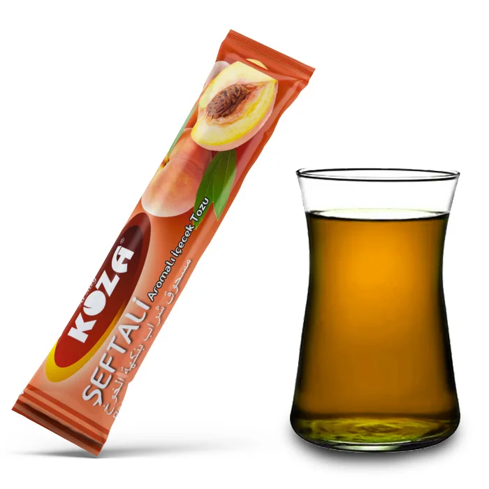 Single Use Peach Flavoured Powder Drink