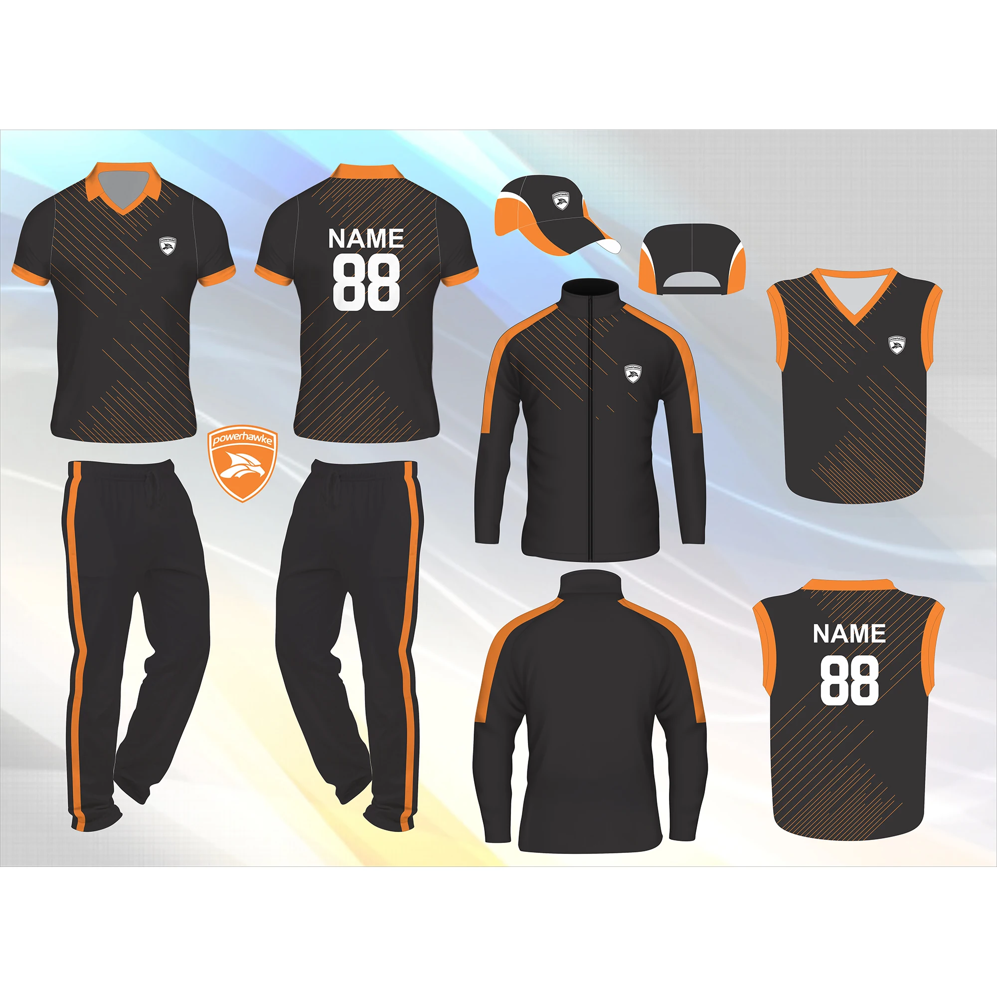 Premium Quality New Model Best Custom Logo Print Design Cricket Jerseys With Cricket Jacket and Cricket Jumper